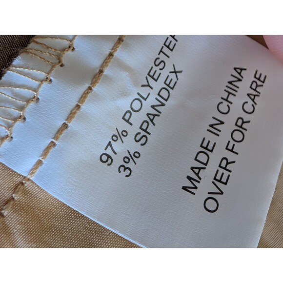 American Stitch Women's Size XL Nylon Cargo Utility Pants Joggers Khaki Yellow - Picture 8 of 12